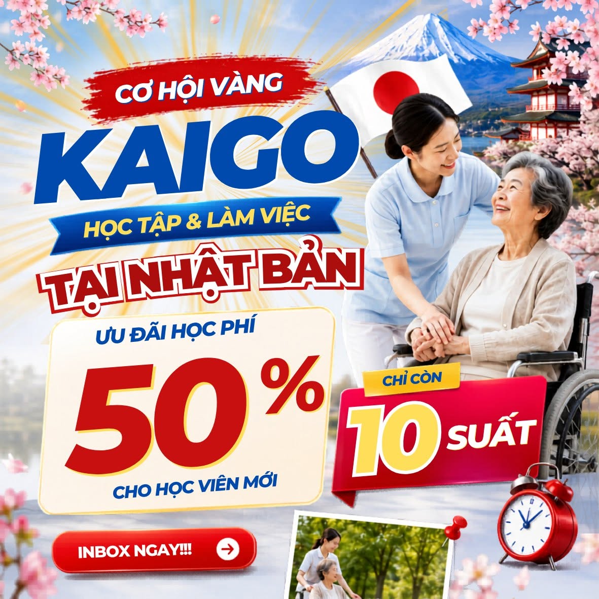 Cơ hội học tập và làm việc ngành Kaigo